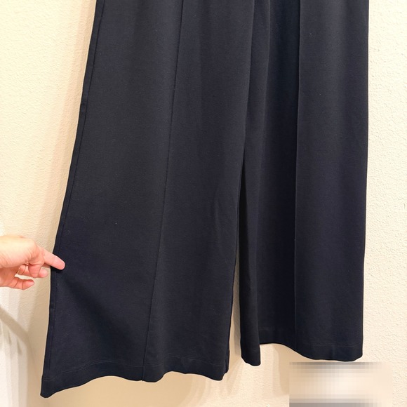 Ripley Rader Ponte Knit Long Wide Leg Pants Women's Sz 2 Pull On Black High Rise - Picture 5 of 14